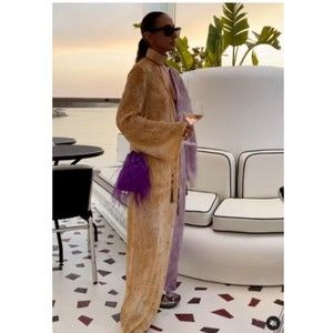 ZARA NEW WOMAN SEQUIN MIDI TUNIC DRESS MULTICOLORED Size M